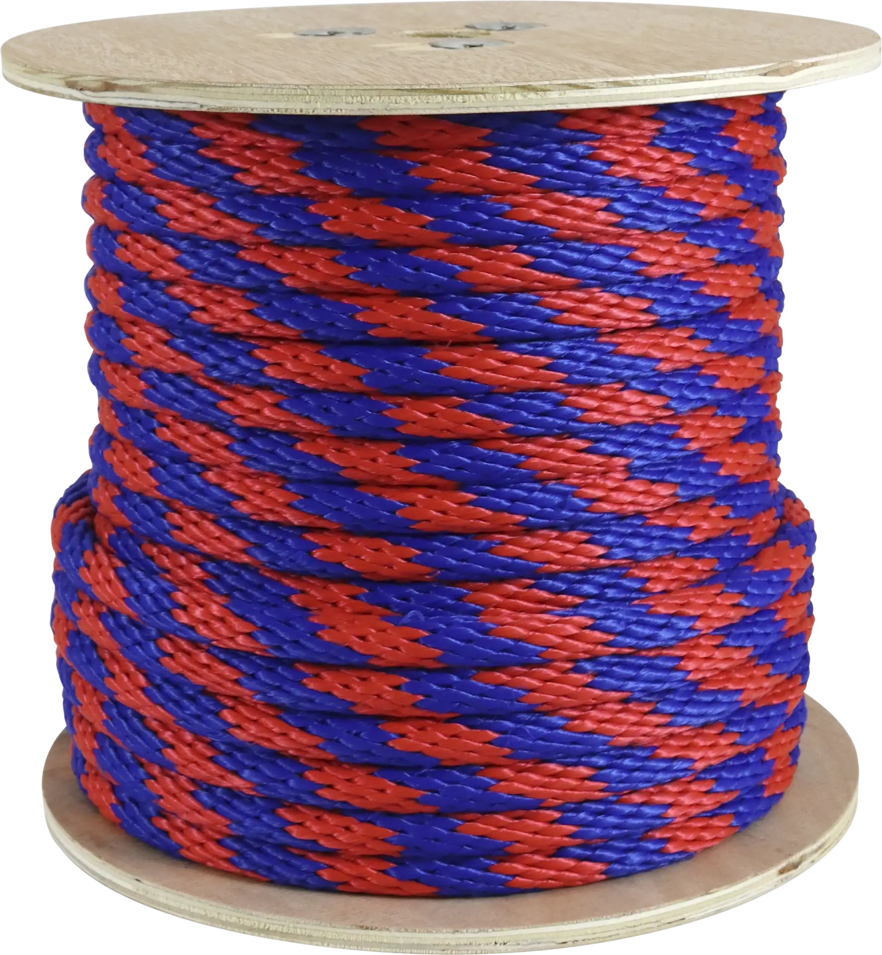 Solid Braided Poly - Blue/Red